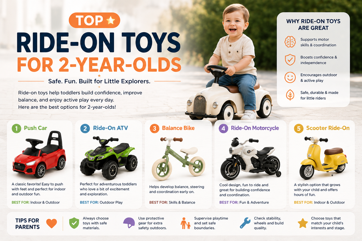 Top Ride-On Toys for 2-Year-Olds: Best Picks for Active Toddlers