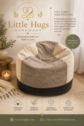 Velvet Bean Bag Pouf
