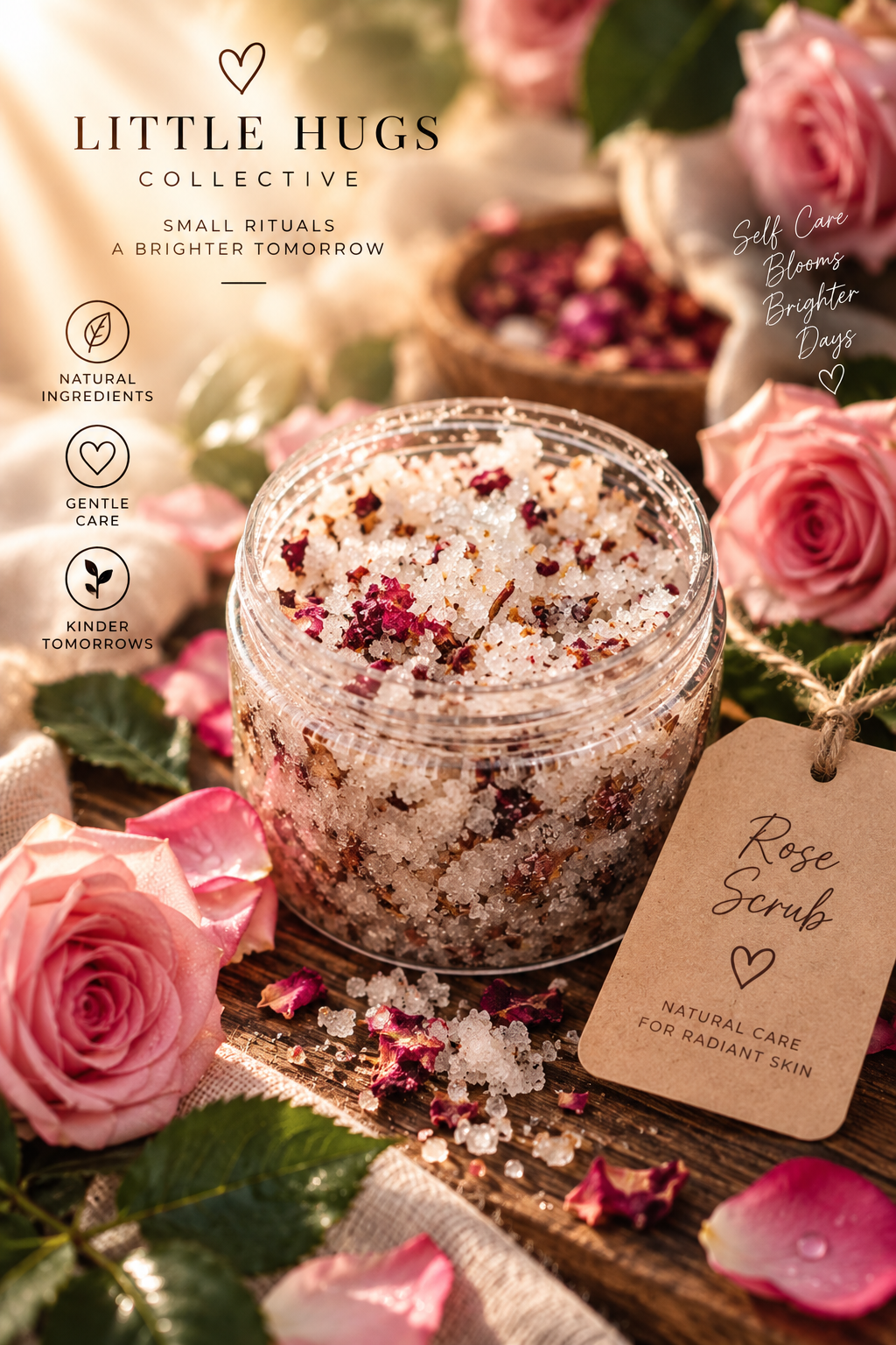 Rose Body Scrub, 200 ml